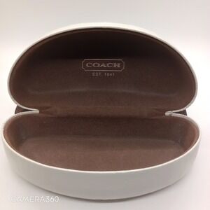 Coach Sunglasses Case Eyeglasses Holder White Designer Eyewear